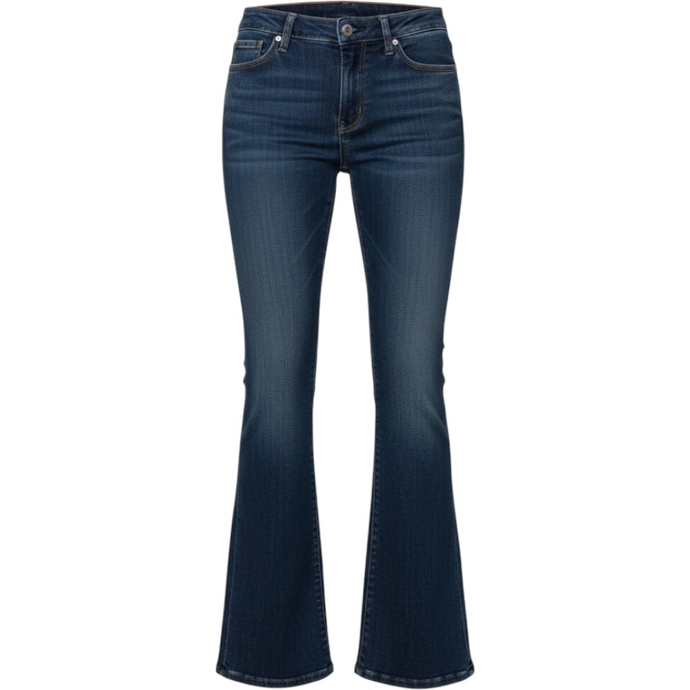 Gap Original Long and Lean Flare Leg Jeans Dark Wash Blue Denim Size 2 Long